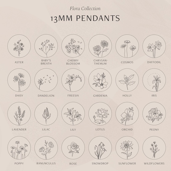 Lily May Birth Flower Engraved Dainty GiftNecklace - Picture 10 of 16